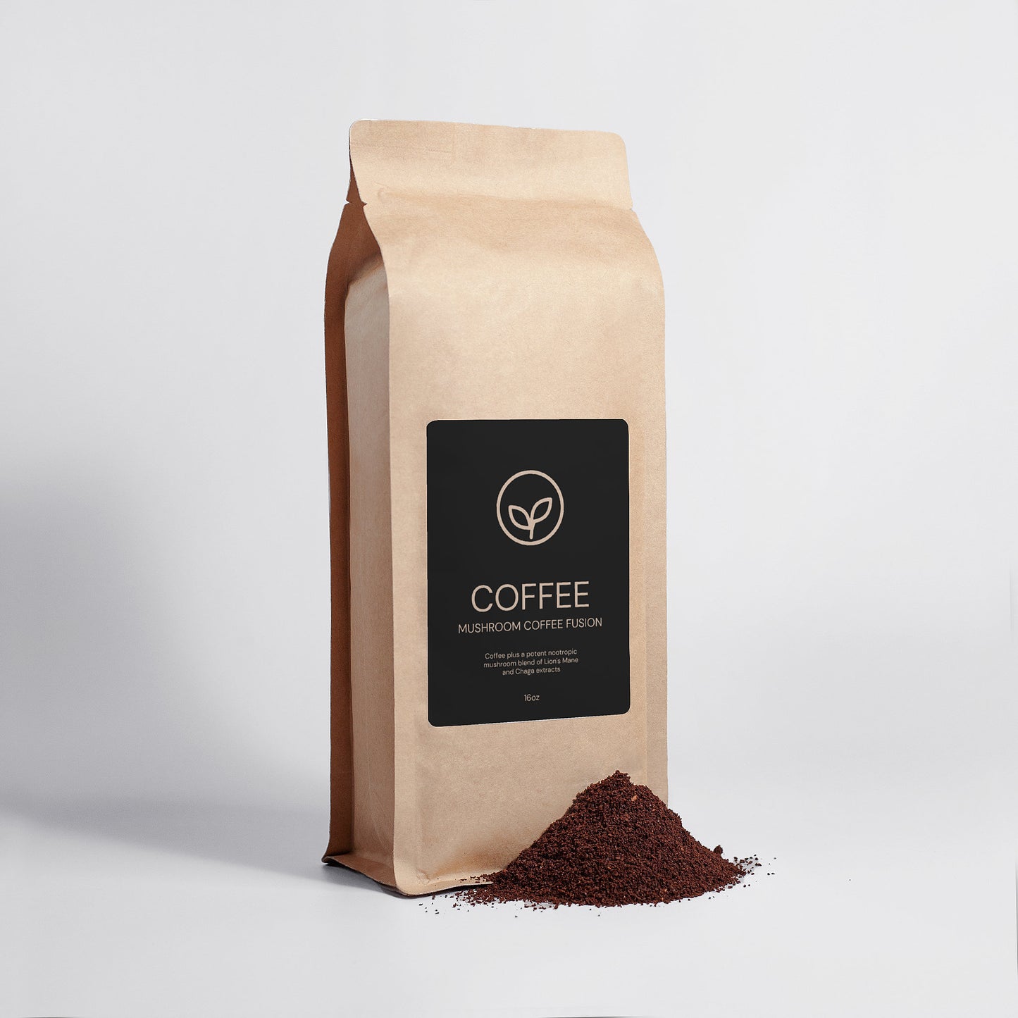 MUSHROOM COFFEE FUSION- LION'S MANE & CHAGA 16OZ