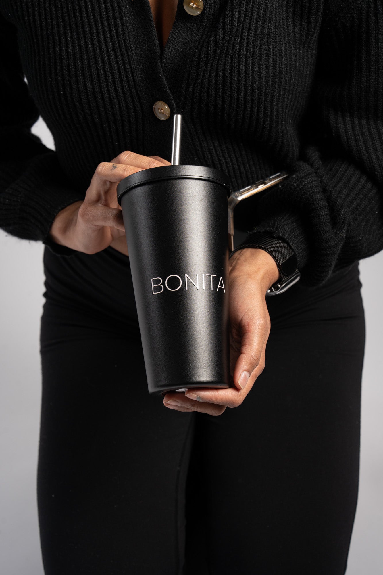 TUMBLER W/STRAW INSULATED