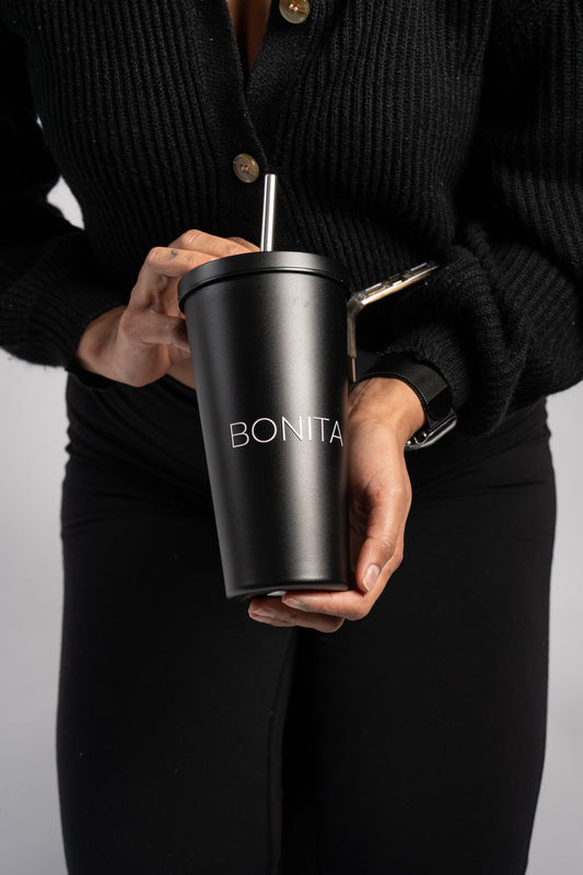 TUMBLER W/STRAW INSULATED